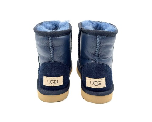 UGG KID'S CLASSIC METALLIC NAVY