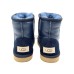 UGG KID'S CLASSIC METALLIC NAVY