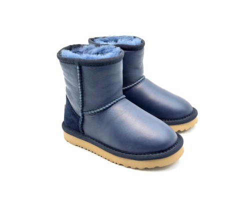 UGG KID'S CLASSIC METALLIC NAVY