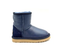 UGG KID'S CLASSIC METALLIC NAVY