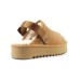 UGG GOLDENSTAR CLOG PLATFORM CHESTNUT  с мехом