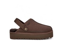 UGG GOLDENSTAR CLOG PLATFORM CHOCOLATE  с мехом