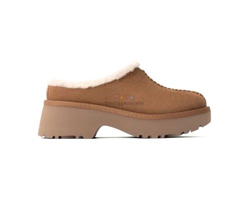 WOMEN'S NEW HEIGHTS COZY CLOG CHESTNUT