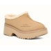 WOMEN'S NEW HEIGHTS COZY CLOG SAND