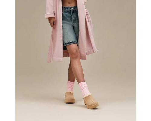 WOMEN'S NEW HEIGHTS COZY CLOG SAND