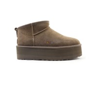 UGG CLASSIC ULTRA MINI PLATFORM  HICKORY