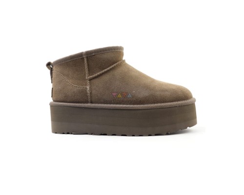 UGG CLASSIC ULTRA MINI PLATFORM  HICKORY