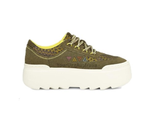 UGG MARIN MEGA LACE HERITAGE BRAID BURNT OLIVE