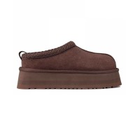 UGG WOMEN'S TASMAN TAZZ PLATFORM CHOCOLATE