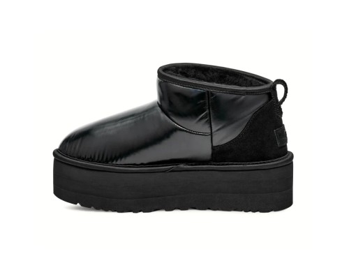 ULTRA MINI PLATFORMA HIGH SHINE BLACK