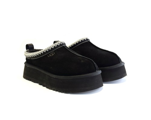 UGG WOMEN'S TASMAN TAZZ PLATFORM BLACK