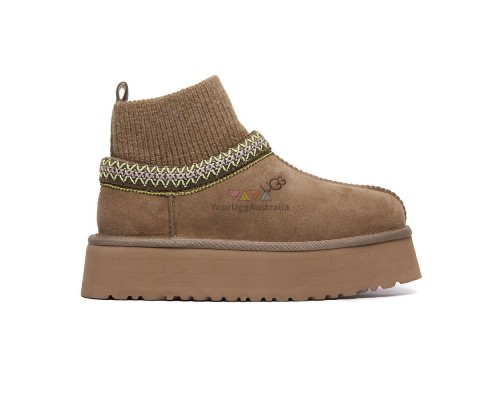 UGG CLASSIC TAZZ KNIT CHESTNUT ANTILOPE