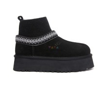 UGG CLASSIC TAZZ KNIT BLACK 