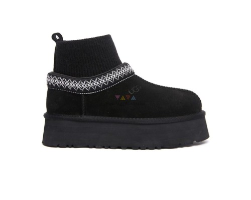 UGG CLASSIC TAZZ KNIT BLACK