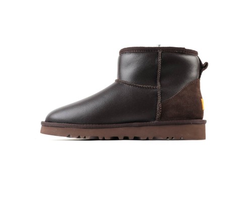 UGG CLASSIC II MINI METALLIC MAN'S CHOCOLATE