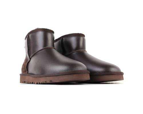 UGG CLASSIC II MINI METALLIC MAN'S CHOCOLATE