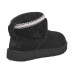 UGG CLASSIC ULTRA MINI LACK MAXI CURLY BOOT BLACK