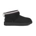 UGG CLASSIC ULTRA MINI LACK MAXI CURLY BOOT BLACK