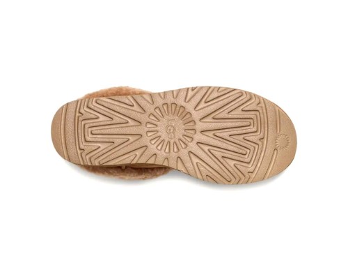 UGG CLASSIC ULTRA MINI LACK MAXI CURLY BOOT CHESTNUT