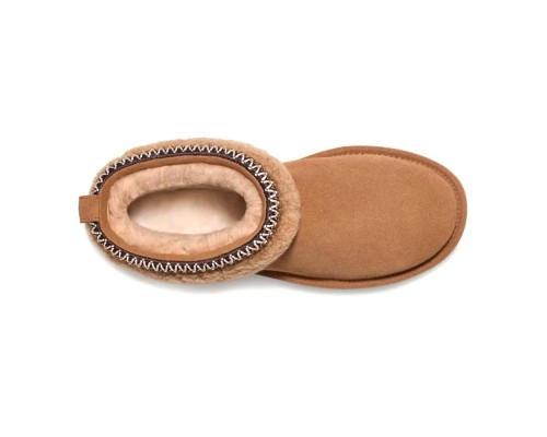 UGG CLASSIC ULTRA MINI LACK MAXI CURLY BOOT CHESTNUT