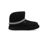 UGG CLASSIC MINI CRESENT BLACK