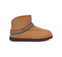 UGG CLASSIC MINI CRESENT CHESTNUT