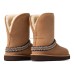 UGG CLASSIC SHORT CRESCENT CHESTNUT