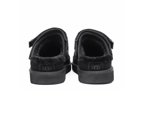UGG GOLDENSTAR CLOG BLACK с мехом