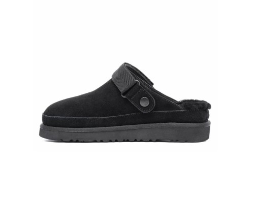 UGG GOLDENSTAR CLOG BLACK с мехом