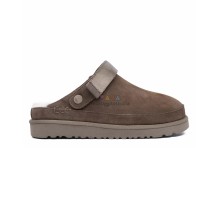 UGG GOLDENSTAR CLOG CHOCOLATE с мехом