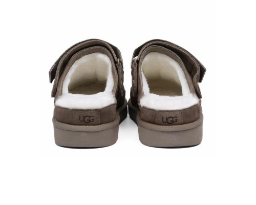 UGG GOLDENSTAR CLOG CHOCOLATE с мехом