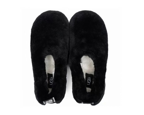 HAILEY FLUFF SLIPPERS BLACK
