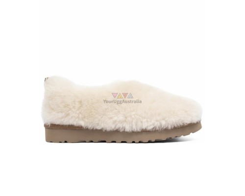 HAILEY FLUFF SLIPPERS NATURAL