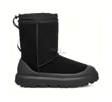 UGG CLASSIC SHORT WEATHER HYBRID BLACK/BLACK