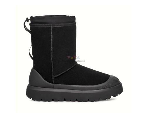 UGG CLASSIC SHORT WEATHER HYBRID BLACK/BLACK