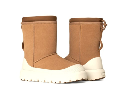 UGG CLASSIC SHORT WEATHER HYBRID CHESTNUT/WHITECAP
