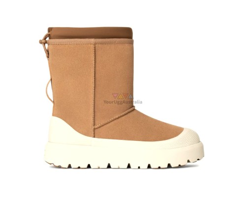 UGG CLASSIC SHORT WEATHER HYBRID CHESTNUT/WHITECAP