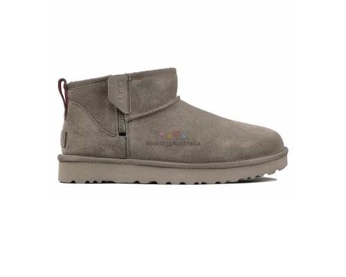 UGG MEN'S CLASSIC ULTRA MINI SMOKE ZIP