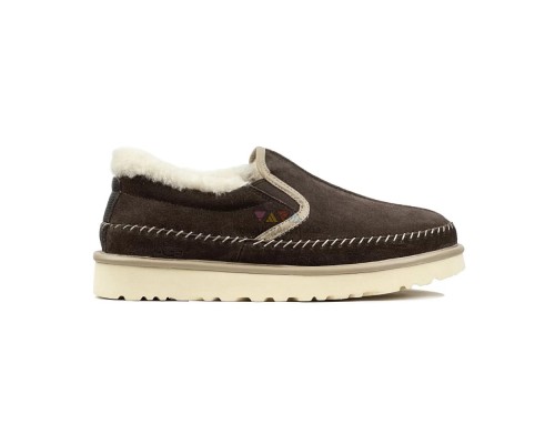 UGG STITCH SLIP ON CHOCOLATE