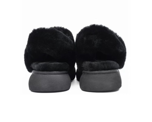 UGG SLIPPERS DISQUETTE  BLACK