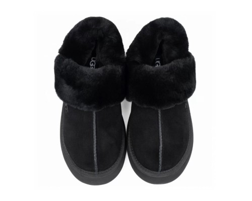 UGG SLIPPERS DISQUETTE  BLACK