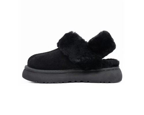 UGG SLIPPERS DISQUETTE  BLACK