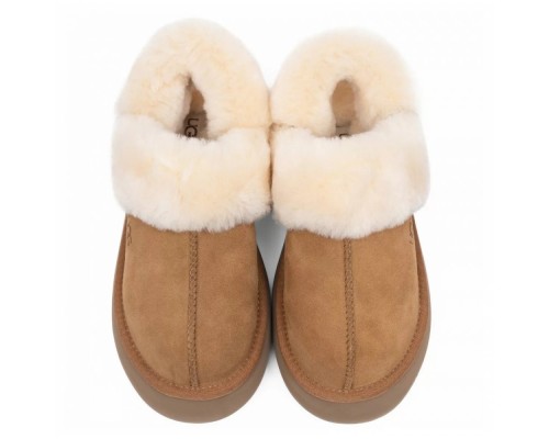 UGG SLIPPERS DISQUETTE  CHESTNUT