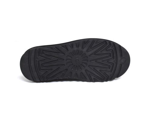 UGG STITCH SLIP ON BLACK