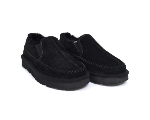 UGG STITCH SLIP ON BLACK