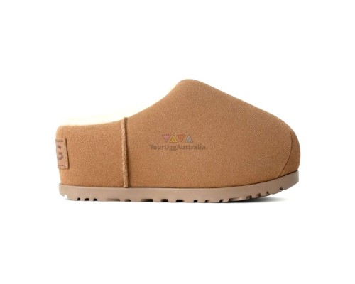 WOMEN'S PUMPED SLIDE CHESTNUT