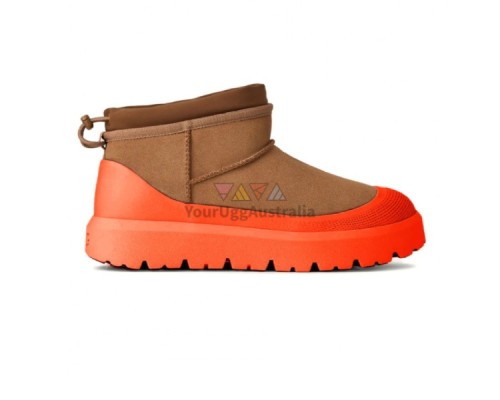 UGG ULTRA MINI HYBRID CHESTNUT/ORANGE