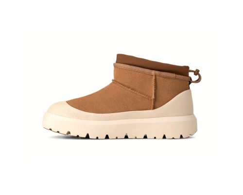UGG ULTRA MINI HYBRID CHESTNUT WHITECAP