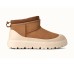 UGG ULTRA MINI HYBRID CHESTNUT WHITECAP