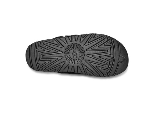 UGG WOMEN'S GREENPORT STRAP SLIDE BLACK